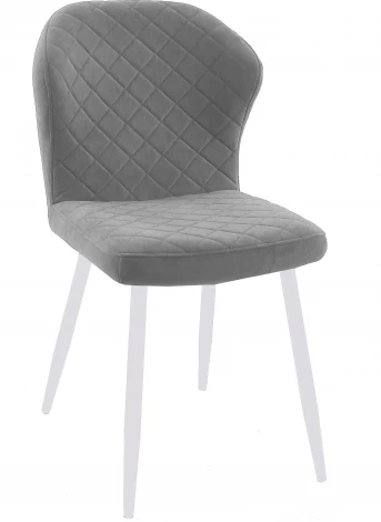 Стул 239М B22 GREY, ножки белые Dikline 00-00063231