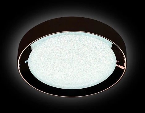 Потолочный светильник Ambrella Orbital Crystal Sand FS1212 WH/CH 64W+23W D500