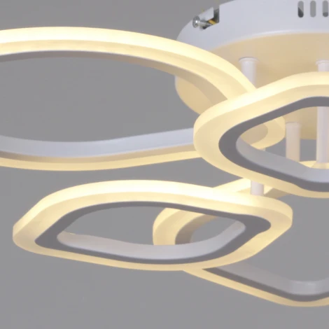 Потолочная люстра светодиодная на штанге с пультом регулировкой яркости и цветовой температуры Reluce 02303-0.3-3+3 WH