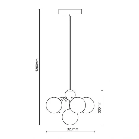 Подвесная люстра Vele Luce Dandelion VL1173L05