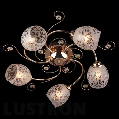 Потолочная люстра Eurosvet 9677 9677/5 золото