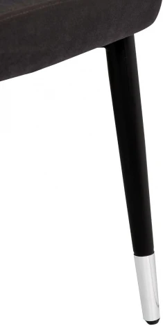 Стул велюр серый 54*57*80см с ч/б спинкой Garda Decor арт.30C-1232F GR