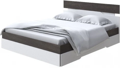 Без бренда Кровать Milton (ЛДСП Дуб Кантербери/Белый) 80x190