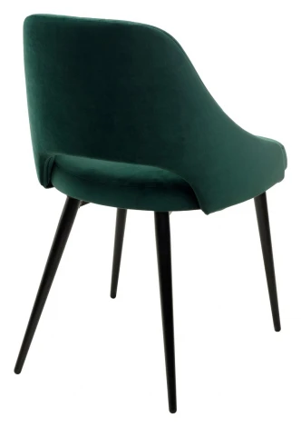 Обеденный стул M-City FANTINE-LS ЗЕЛЕНЫЙ #19, велюр / черный каркас