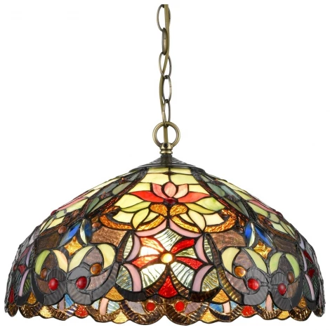 Подвесная люстра Velante 825-806-02 (220V, на цепи, цветы, круглые)