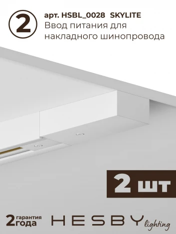 Трековая система в сборе накладная однофазная 220V Hesby Lighting Skylite №5 HSBL_kompl_S005_NI4W4K