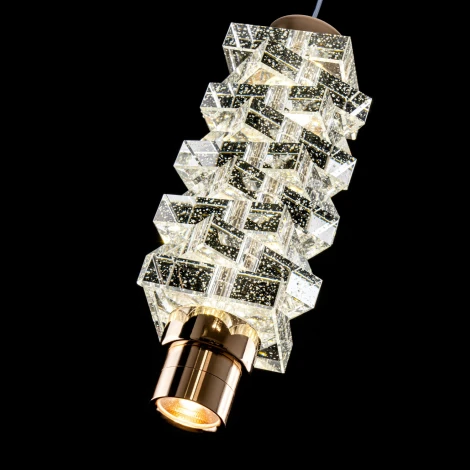 Подвесной светильник светодиодный хрустальный Modelux ML.9050.100 GD