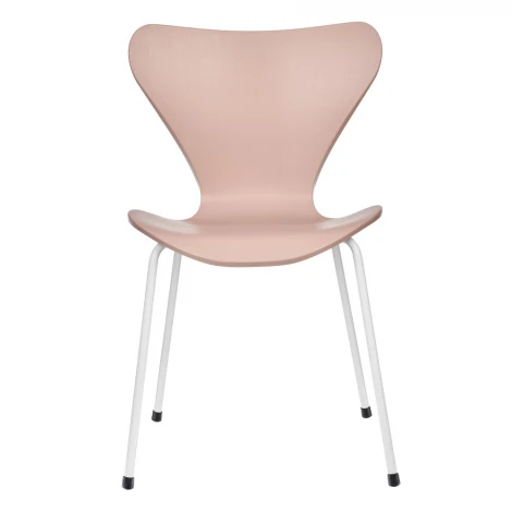 Стул Seven белый с хромированными ножками