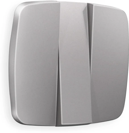 Лицевая панель Ambrella Volt OMEGA (Сталь матовый) для 3-клавишных выключателей QUANT OP5050