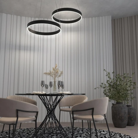 Подвесной светильник Novotech Iter 358959 (LED, 220V, пульт управления, на тросе, кольцо)