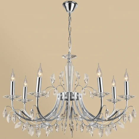 Подвесная люстра Reluce 08305-0.4-08 CR (220V, на цепи, подсвечник, свеча)