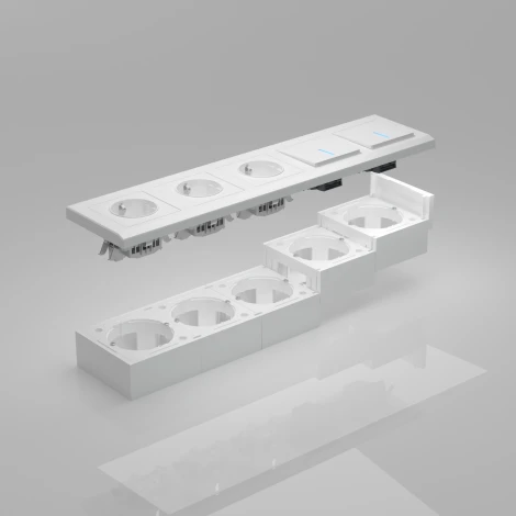 Коробка для накладного монтажа (белый) Werkel W8000001 (a053525)