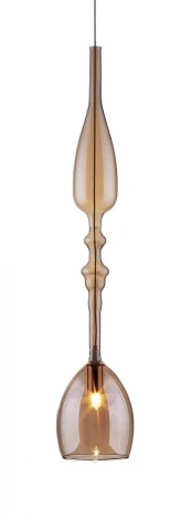 Подвесной светильник Crystal Lux New SP1 C AMBER (220V, на проводе, бокалы)