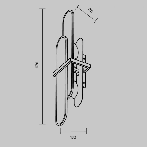 Настенный светильник Maytoni Marmo MOD099WL-02G1 (220V)