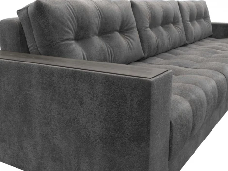 Диван прямой с декором Лига-049 НПБ Лонг Лига Диванов (Велюр) арт.128440