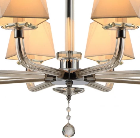 Подвесная люстра ILLUMICO IL6189-8P-27 CR (220V, на цепи)