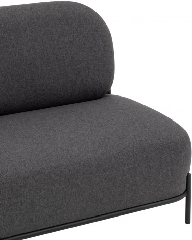 Диван Stool Group Стоун рогожка тёмно-серый УТ000036927