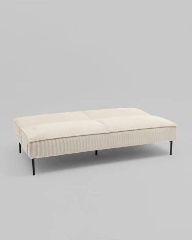 Диван прямой Stool Group Кассель велюр рельефный молочный арт.УТ000040047