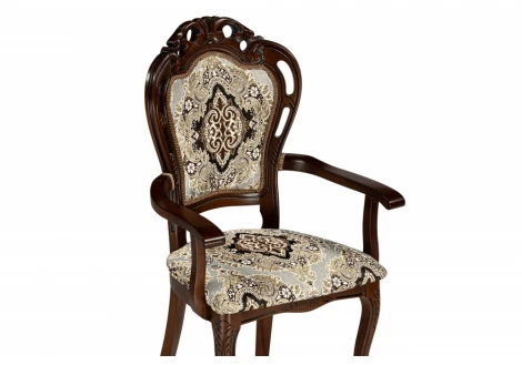 Обеденный стул Woodville Bronte муса чёрная вишня / патина