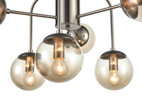 Потолочная люстра на штанге Vele Luce Verona 983 VL5015L06 (220V, шарики, молекулы)