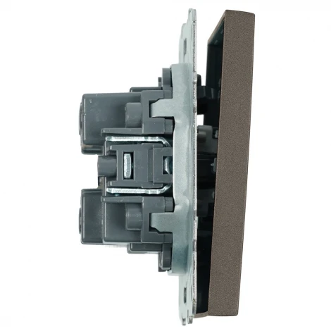 Выключатель одноклавишный (антрацит, soft touch) Stekker Эмили 49917