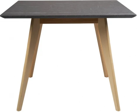 Стол R-Home Лунд квадратный 860*860 Мрамор Графит