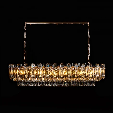 Подвесная люстра хрустальная Modelux ML.9006.1200 GD-BR