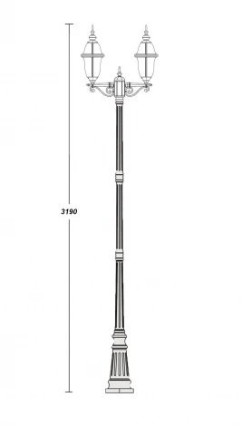 Наземный фонарь уличный a_21 Oasis Light Florida 89410