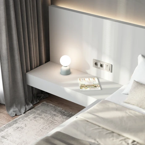 Переключатель перекрестный двухклавишный (дымчатый) Werkel W1223004