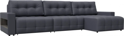 Диван угловой с полками Лига-053 НПБ Лонг Лига Диванов (Экокожа) арт.128967