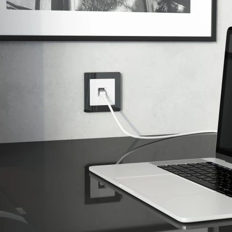 Розетка Ethernet RJ-45 (белый) Werkel W5120101