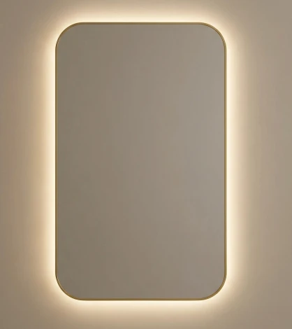 Smart M LED Gold Зеркало в раме с подсветкой Art-Zerkalo SM006LGL 13934