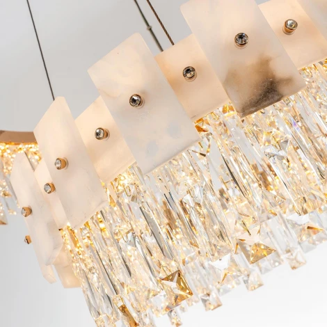 Подвесная люстра светодиодная с регулировкой цветовой температуры Modelux MODELUX ML.6980.800.500P GD