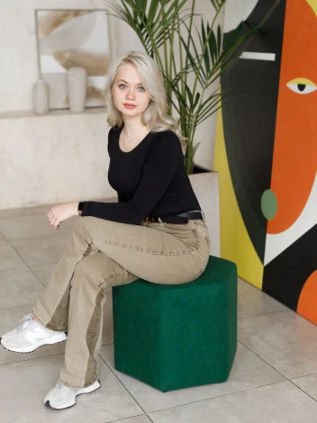 Пуф Dreambag Сота Велюр Зеленый 13802