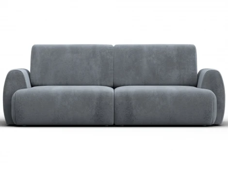 Диван прямой Лига-115 НПБ (ДСП,Фанера,Велюр/Серый) Лига Диванов 136933