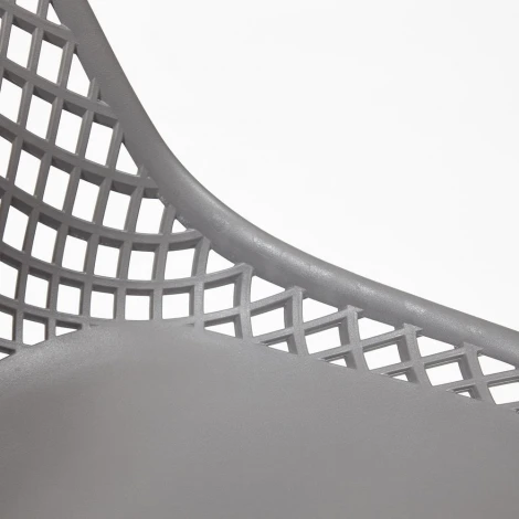 Стул VINCENT (mod. 8001) серый/черный (металл/пластик)