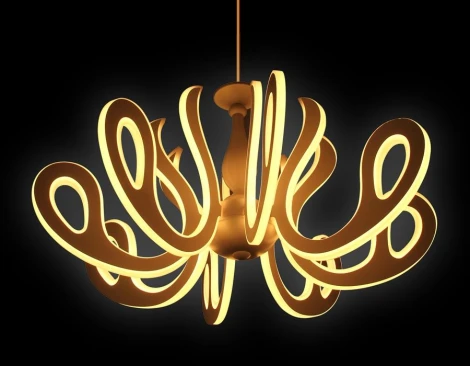 Подвесная люстра Ambrella Orbital Klassika FK82/8 WH 504W D820