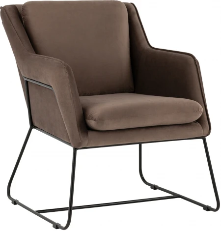 Кресло велюр коричневый Stool Group Роланд УТ000035916