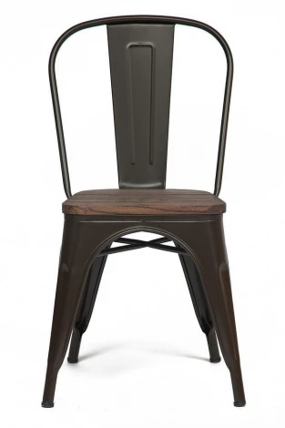 Стул VIP Loft Chair (mod. 011) металл/сиденье: дерево береза, 36*36*85см, коричневый/brown Tetchair 10705