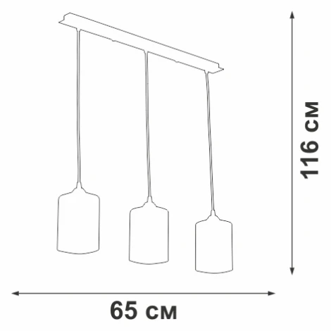 Подвесной светильник Vitaluce V4923-0/3S (220V, на проводе)