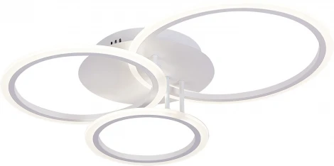 Потолочная светодиодная люстра Natali Kovaltseva Pure LED LAMPS 81175 с пультом ДУ, моб. приложением 100W, белый, LED