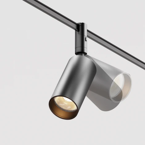 Трековый светильник 15Вт 48V Maytoni Focus Led TR201-1-15W3K-M-B (круглые)