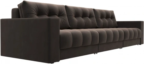 Диван прямой с декором Лига-049 НПБ Лонг Лига Диванов (Велюр) арт.128425