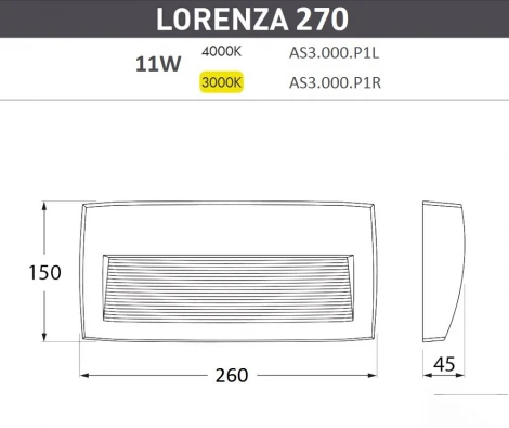 Настенный светильник уличный Fumagalli Lorenza AS3.000.000.WXP1L (220V, IP55)