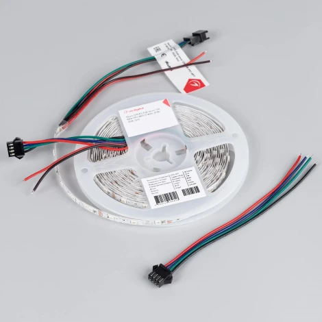 Светодиодная лента SPI-RZ-F60-6mm 12V RGB-PX1-BPT (7 W/m, IP20, 3535, 5m) (Arlight) 044684