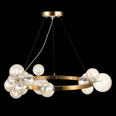 Подвесная люстра ST Luce Necton SL1165.303.15 (220V, на тросе, шарики, молекулы)