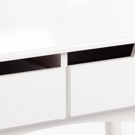 Туалетный столик с зеркалом и табуретом Secret De Maison FABRON (mod. TT-DT033) Белый (White) (МДФ+сосна)