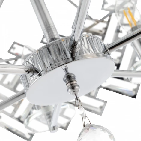 Потолочная люстра хрустальная на штанге Arte Milano Sorrento-7019 377019/6/50/470 CR (220V)
