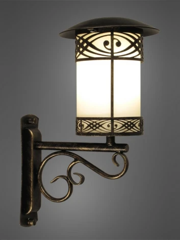 Настенный фонарь уличный Русские фонари Sicilia 120-11/bg-02 (220V, ковка)