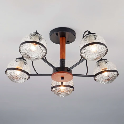 Потолочная люстра Eurosvet Livia 70081/5 черный